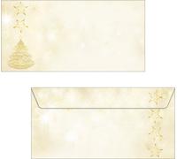 Sigel Christmas Invelope "Gracial Christmas", Din Lang gommati, 90 g/mq di carta speciale, per getto d'inchiostro/laser/copiatr NEW