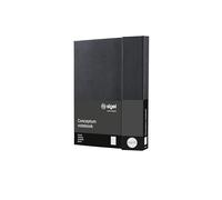 SIGEL CO161 Taccuino premium con quadretti, A5, copertina rigida, nero, Conceptum