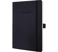 SIGEL CO320 Premium Notebook squaRed, A5, softcover, Black - Conceptum black squ