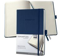 SIGEL CO656 Premium Notebook squaRed, A5, hardcover, Blue - Conceptum Midnight B