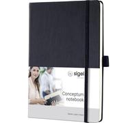 Sigel CONCEPTUM® CO120 Taccuino bianco Nero Numero di fogli: 97 DIN A5