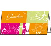 Sigel DC154 "Gutschein" Card Samba with Text on the Inside Shiny Card (Ink/Laser