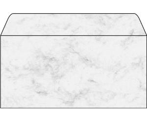 SIGEL DP073 Buste, 11 x 22 cm, 90 g/m², marmo grigio chiaro, 50 unità
