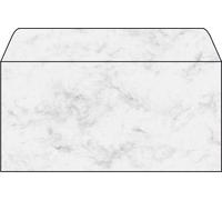 SIGEL DP073 Marbled envelopes, DL, 90 gsm, Grey, 50 Pieces DL (2/3 A4) - 50 piec