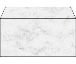 SIGEL DP073 Marbled envelopes, DL, 90 gsm, Grey, 50 Pieces DL (2/3 A4) - 50 piec
