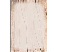 SIGEL DP128 Carta a tema / da lettera, motivo di legno, A4, 90 g, 50 fg