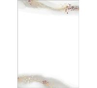 SIGEL DP625 Carta decorata "Aquarello oro beige", 90 g/m², A4, 100 fogli