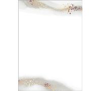 SIGEL DP625 Carta decorata "Aquarello oro beige", 90 g/m², A4, 100 fogli - NUOV