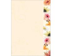 SIGEL DP788 Writing paper "Flowerstyle", A4, 90 gsm, 50 sheets 50 sheets spring