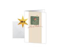 SIGEL DS073 Christmas Cards "Christmas with apples", A6, 10 cards incl. envelope