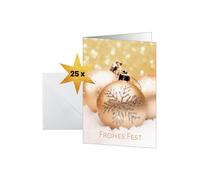 SIGEL DS091 Christmas cards "Christmas joy", A6, 25 cards incl. envelopes, easy