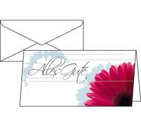Sigel DS209 Greetings Cards with German Text "Alles Gute" ("All the Best") Pack