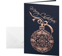 SIGEL DS346 Biglietti natalizi (in uste), Noblesse, impressione rame, A6, 10+10 pz., facile da stampare