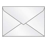 SIGEL DU030 Buste, formato C6 (11,4 x 16,2 cm), 25 pezzi, trasparenti