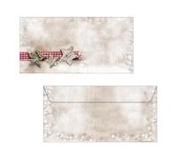 SIGEL DU049 Christmas envelopes "Winter Chalet", DL, without window, 90 gsm, 25