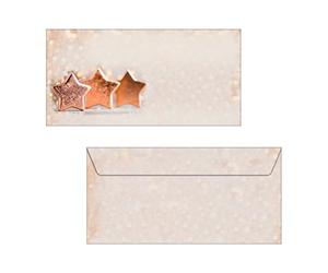 SIGEL DU136 buste da lettera in luccicante fantasia a stelle, 90g, 50 pezzos