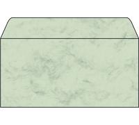 SIGEL DU171 Marbled envelopes, DL, 90 gsm, pastel Green, 50 Pieces DL (2/3 A4) -