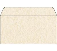 SIGEL DU181 TextuRed envelopes, DL, 90 gsm, parchment Beige, 50 Pieces Perga Cha