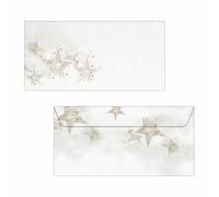 SIGEL DU250 Buste natalizie, motivo: Christmas Timber, DL (110x220 mm), 25 pezzi