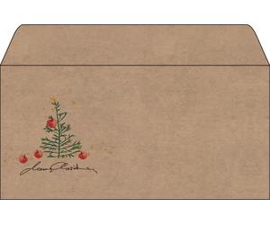 SIGEL DU255 Busta natalizia "Christmas with apples", gommata, DL, 50 pezzi