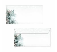 SIGEL DU424 Busta natalizia Eucalyptus magic, gommata, DL, 50 pezzi