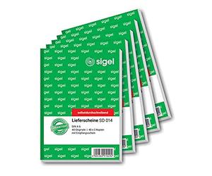 Sigel Formulare - Contenuto scheine de A6 3x 5 pezzi
