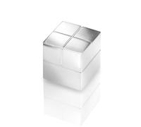 SIGEL GL196 Magneti Artverum, a forma di cubo, argento, 1 pz., per lavagne magnetiche di vetro