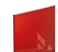 SIGEL GL242 Lavagna magnetica in vetro premium, superficie lucida, 130 x 55 cm, montaggio facile, rosso, Artverum