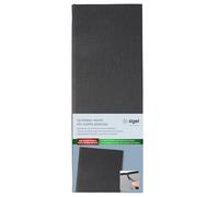 SIGEL GM101 - Menu in formato bar 1/2 A4, con rilegatura in gomma, colore: antracite con struttura in lino, resistente e facile da pulire
