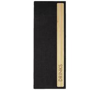 SIGEL GM220 Cartellina delle bevande - Bambus - 1 pezzo - incl. 2 doppie buste trasparenti per 8 pagine - rilegatura a elastico - 1/2 A4 - grigio scuro/beige