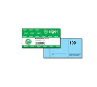 Sigel GN101 Blocco Numerato 100 Pezzi (Numerazione Consecutiva da 1 a 100, 10,5 x 5 cm) 1 Blocco Realizzato con Carta Sostenibile