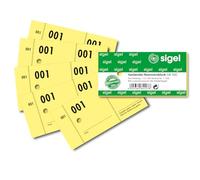 SIGEL GN500 - Blocchetti numerati numerati da 1 a 500, 10,5 x 5 cm, misura piccola
