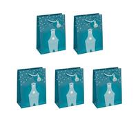 SIGEL GT053 Borsa da regalo piccolo, blu petrolio, 17 x 23 cm