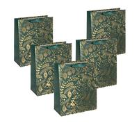 SIGEL GT118 - Set di 5 sacchetti regalo di carta, 26 x 33 cm, colore: Verde