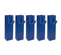 SIGEL GT505 Gift bags, for bottles, 35 x 10 cm, matte, dark Green, 5 Pieces for