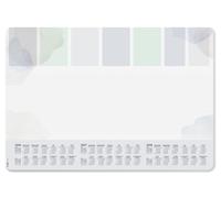 SIGEL H6312 Sottomano di carta- planner settimanale - grigio chiaro/azzurro/verde chiaro - circa A2-2026/2027/2028 - DE/EN/FR/NL - 30 foglie - certificazione FSC