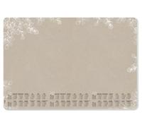 SIGEL H6316 Sottomano di carta- foglie di eucalipto - marrone/bianco/nero - circa A2-2026/2027/2028 - DE/EN/FR/NL - 30 foglie - certificazione FSC