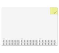 SIGEL HO490 Paper Desk Pad, with 3-year calendar, A2 (59.5 x 41 cm), design rela