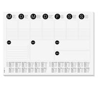 SIGEL HO506 Sottomano da scrivania di carta con calendario 2 anni, planner settimanale, lista dei "to do", 42 x 29,7 cm, 30 fg