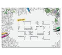 SIGEL HO580 Paper desk pad, with 20 different colouring sheets, A2 (59.4 x 41 cm