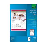 SIGEL IP182 InkJet Paper, coated, White, 120 gsm, A4, 50 sheets 50 sheets - 120