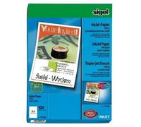 SIGEL IP286 InkJet Paper, coated, White, 160 gsm, A4, 100 sheets 100 Sheets 100