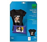 SIGEL IP653 Film InkJet per trasferimento su T-Shirt e tessuti scuri o nero, A4, 6 fg