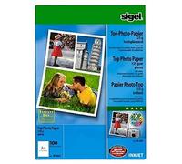 SIGEL IP664 Carta fotografica Top, InkJet lucida, A4, 125 g, 100 fg