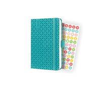 SIGEL J4102 Jolie Agenda settimanale 2024, copertina rigida, 9,5 x 15 cm, 174 pagine, blu petrolio