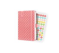 SIGEL J4110 Jolie Agenda settimanale 2024, copertina rigida, 9,5 x 15 cm, 174 pagine, rosato