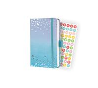 SIGEL J4346 Jolie Agenda settimanale 2024, Butterfly Confetti Candy, 9,5 x 15 cm, copertina rigida, 174 pagine, blu, viola