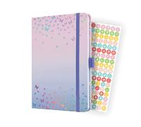 SIGEL J4347 Jolie Agenda settimanale 2024, Butterfly Confetti Candy, 13,5 x 20,3 cm, copertina rigida, 174 pagine, viola, rosa