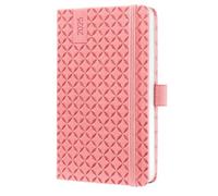 SIGEL J5110 Jolie Agenda settimanale 2025, copertina rigida, 9,5 x 15 cm, 174 pagine, rosa