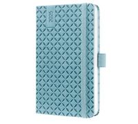 SIGEL J5112 Jolie Agenda settimanale 2025, copertina rigida, 9,5 x 15 cm, 174 pagine, azzurro